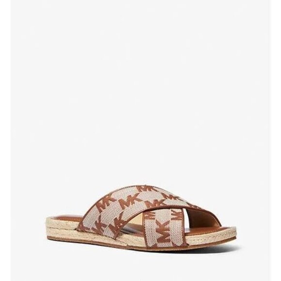 Michael Kors Jolie Logo Espadrille Sandal Women's 7 - Picture 1 of 2